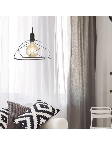 FARREL BLACK PENDANT 1 X 60W E-27