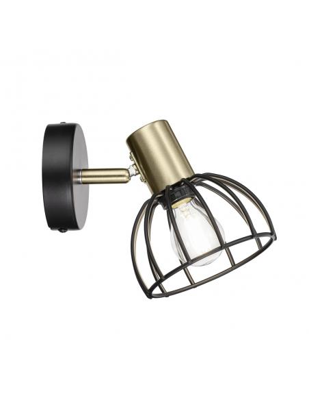 1L BERMEO MATTE BLACK WALL LAMP 1 X 40W E-14