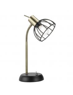 1L BERMEO MATTE BLACK TABLE LAMP 1 X 40W E-14