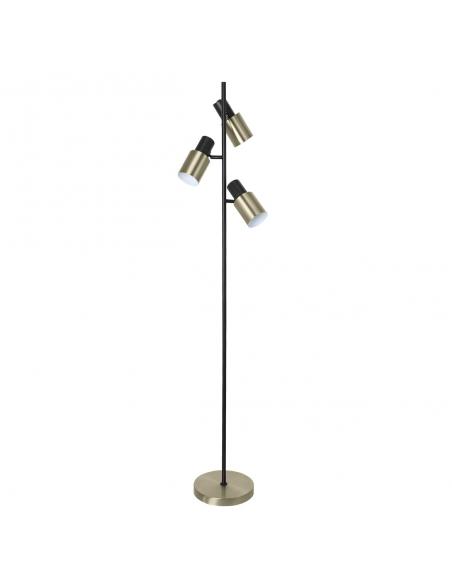 PIE SALON 3L.MAENA NEGRO-LATON 3 X 40W E-14