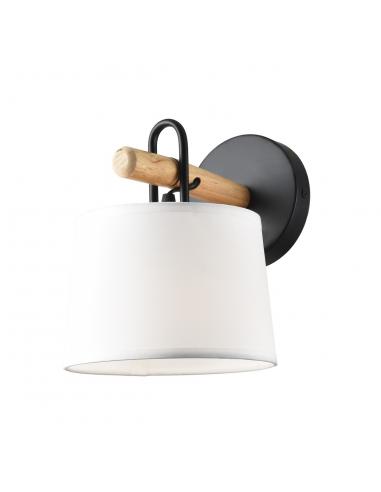 AROLAS BLACK-WOOD WALL LIGHT 1 X 60W E-27