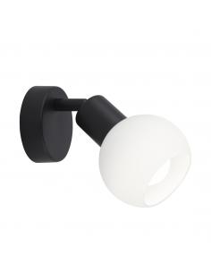 MATTE BLACK OPAL SPOTLIGHT 1 X 40W E-14