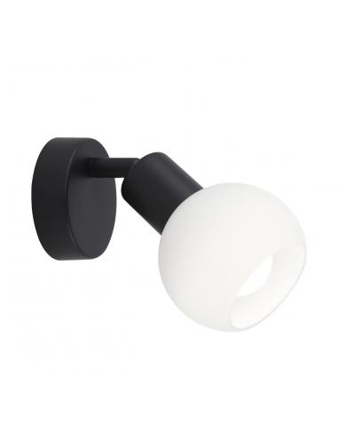 MATTE BLACK OPAL SPOTLIGHT 1 X 40W E-14