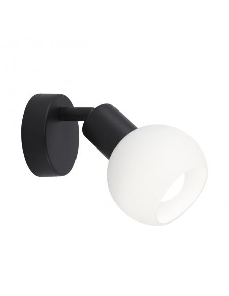 MATTE BLACK OPAL SPOTLIGHT 1 X 40W E-14