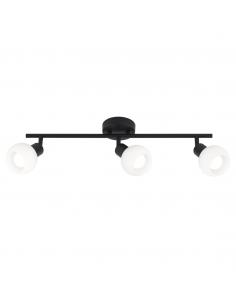 3L OPAL MATTE BLACK STRIP 3 X 40W E-14