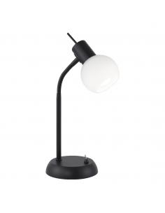 MATTE BLACK OPAL TABLE LIGHT 1 X 40W E-14