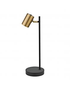 SOBREMESA 1L PAROS NEGRO-CUERO 1 X 10W GU-10