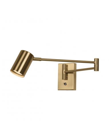 ROMEO METAL BRASS WALL LIGHT 1 X 50W GU10