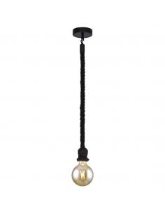 1L. ROPE BLACK ROPE PENDANT 1 X 60W E-27