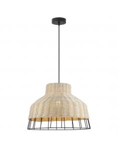 YADA METAL PENDANT - RATTAN 1 X 60W E-27