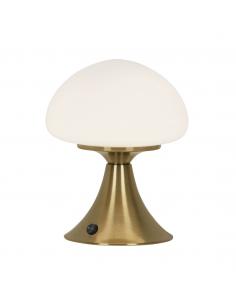 MAGRIT BRASS-OPAL TABLE LAMP 1 X 25W G-9