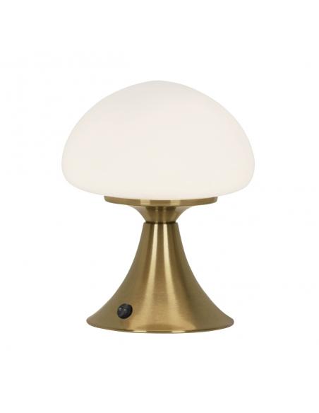 MAGRIT BRASS-OPAL TABLE LAMP 1 X 25W G-9