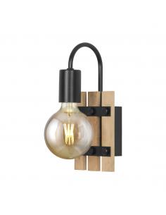 MILTON WOOD 1L WALL LIGHT 1 X 60W E-27