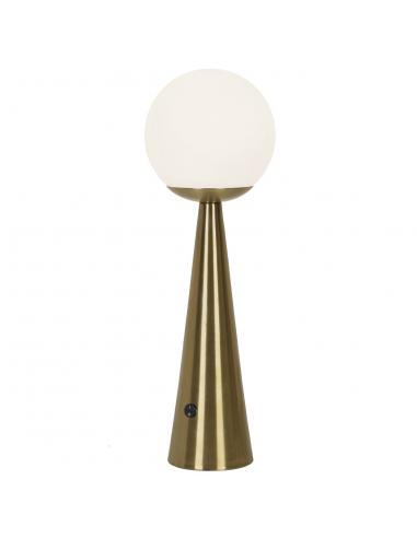 PATRICK BRASS-OPAL TABLE LAMP 1 X 25W E-27
