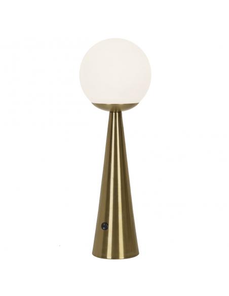 PATRICK BRASS-OPAL TABLE LAMP 1 X 25W E-27