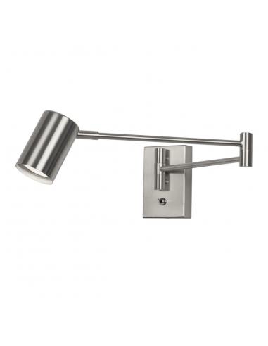 ROMEO METAL NICKEL SAT WALL LIGHT 1 X 50W GU10