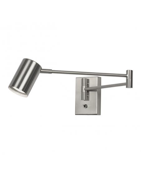 ROMEO METAL NICKEL SAT WALL LIGHT 1 X 50W GU10