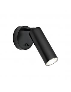 1L ANTIA BLACK WALL LIGHT 1 X 50W GU10
