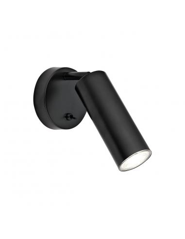 1L ANTIA BLACK WALL LIGHT 1 X 50W GU10