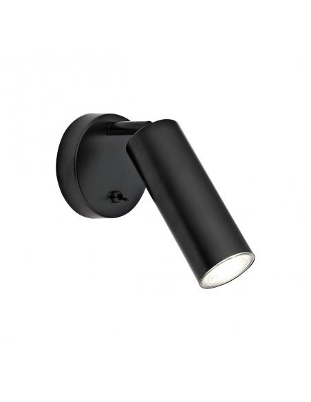 1L ANTIA BLACK WALL LIGHT 1 X 50W GU10