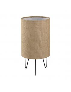 BROWN FABRIC POLO TABLE LAMP