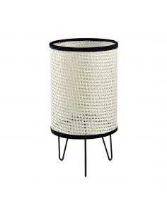 POLO TABLE LAMP NATURAL GRID