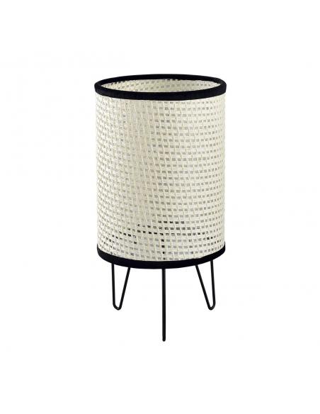 POLO TABLE LAMP NATURAL GRID