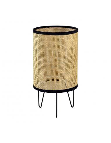 BROWN POLO GRID TABLE LAMP