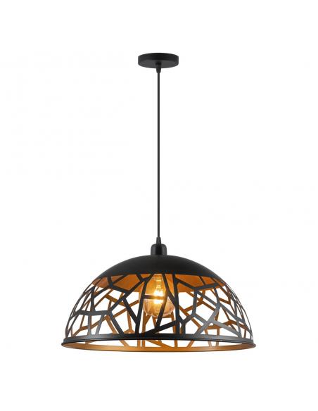 COLGANTE SITO NEGRO/ORO 1 X 60W E-27