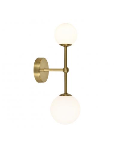 2L. COSMICA BRASS WALL LIGHT 2 X 28W G-9