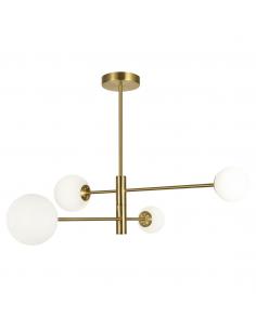 4L LAMP. COSMIC BRASS 4 X 28W G-9