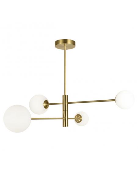 4L LAMP. COSMIC BRASS 4 X 28W G-9