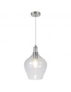 AINA SATIN NICKEL PENDANT 1 X 60W E-27