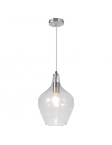 AINA SATIN NICKEL PENDANT 1 X 60W E-27