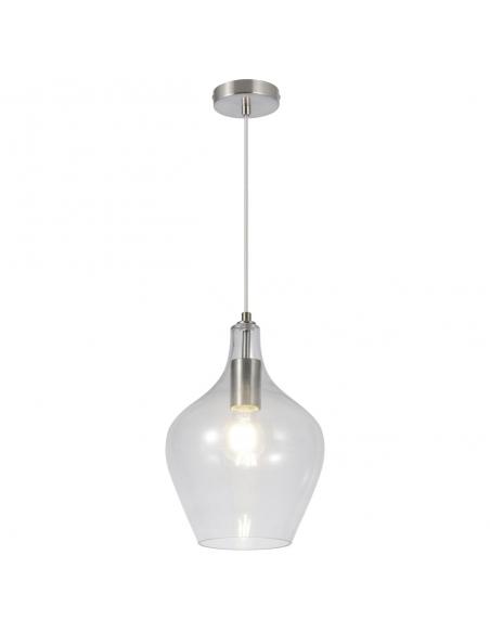 AINA SATIN NICKEL PENDANT 1 X 60W E-27