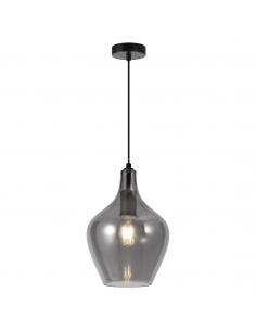 AINA BLACK PENDANT - FUMÉ 1 X 60W E-27