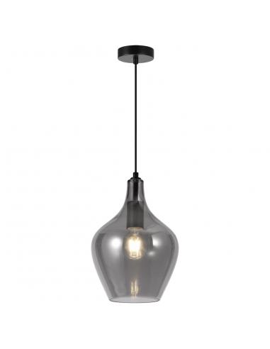 AINA BLACK PENDANT - FUMÉ 1 X 60W E-27