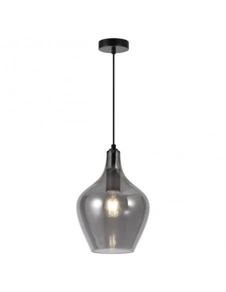 AINA BLACK PENDANT - FUMÉ 1 X 60W E-27