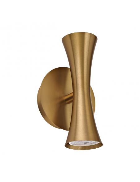 ALDA BRASS WALL LIGHT 2 X 50W GU-10