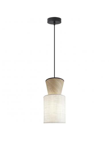COLGANTE 1L AOSTA LINO TOSTADO 1 X 60W E-27