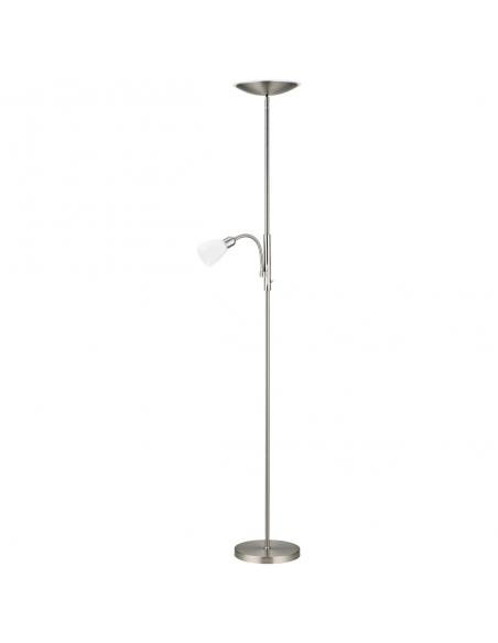 PIE SALON ATOS NIQUEL SATINADO LED 18W 4000K + 1X40W E-14