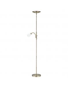 PIE SALON ATOS CUERO LED 18W 4000K + 1 X 40W E-14