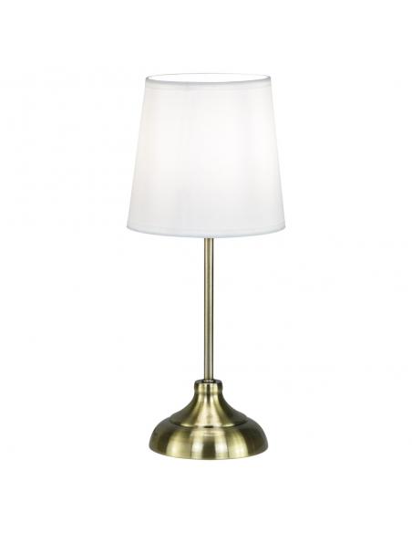 BOLTON LEATHER/WHITE TABLE LAMP 1 X 40W E-14