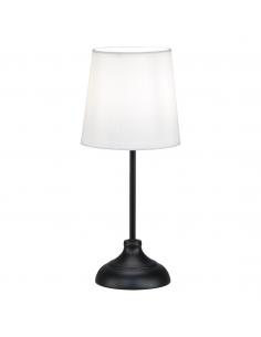 BOLTON BLACK/WHITE TABLE LAMP 1 X 40W E-14
