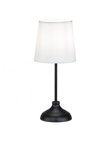 BOLTON BLACK/WHITE TABLE LAMP 1 X 40W E-14