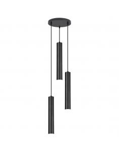COLGANTE 3L. ANTIA NEGRO 3 X 40W GU-10