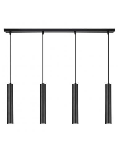REGLETA 4L. ANTIA NEGRO 4 X 40W GU-10