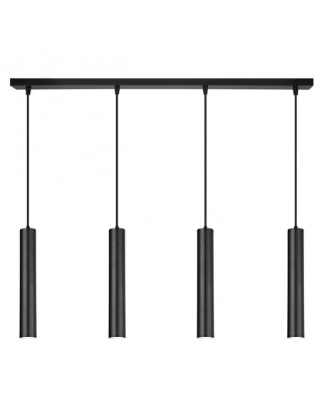 REGLETA 4L. ANTIA NEGRO 4 X 40W GU-10