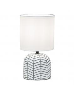 DARREN WHITE/GRAY TABLE LAMP 1 X 40W E-14