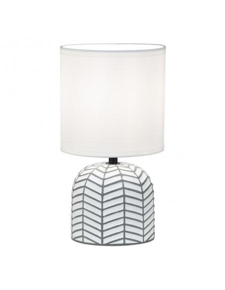 DARREN WHITE/GRAY TABLE LAMP 1 X 40W E-14